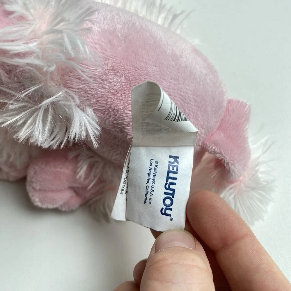 Kellytoy Pink Poodle Dog Plush Heart‎ Collar Stuffed Animal 8